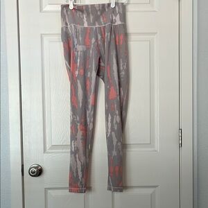 Adidas Gray and Coral Leggings